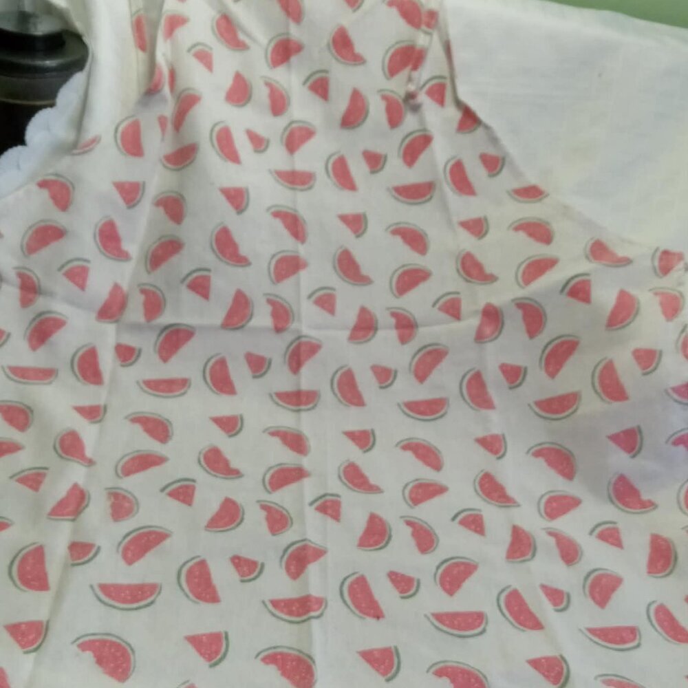 Pretty kitchen apron with a watermelon design